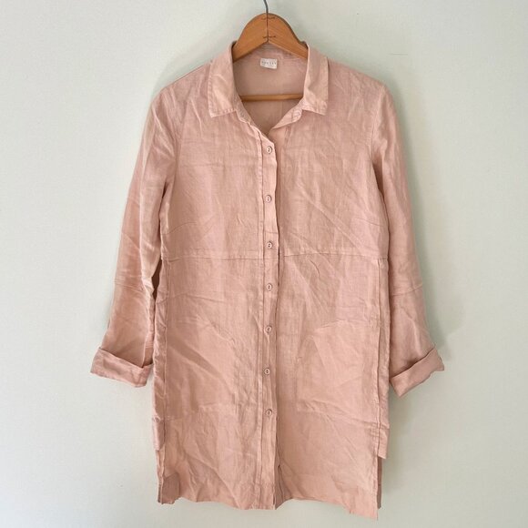 Poetry Longline Linen Top - Picture 1 of 9